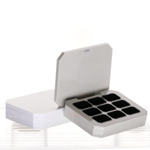 9 grid cute plastic eye shadow pigment box case vuoto magnetic uv gel polish palette <span class=keywords><strong>per</strong></span> rossetto - Product Image 5