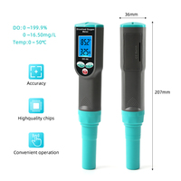 DO-66 Alat Ukur Oksigen Terlarut Sensor Probe Penguji Oksigen Rentang Dua Titik 0-199.9% untuk Akuarium Tangki Ikan Budidaya
