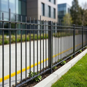 Clôture <span class=keywords><strong>tubulaire</strong></span> en acier galvanisé économique avec finition antirouille pour jardins, balcons et maisons - Conception 3D personnalisable - Product Image 5