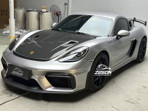 Parachoques delantero estilo GT4 para <span class=keywords><strong>Porsche</strong></span> Cayman <span class=keywords><strong>Boxster</strong></span> <span class=keywords><strong>718</strong></span> 982 2016-2023 con accesorios Kit de carrocería de actualización de conexión de perno directo - Product Image 4