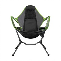 Nouvelle chaise à bascule pliable et portable en acier inoxydable, légère et durable, pour le camping en plein air, la randonnée, la pêche, le pique-nique