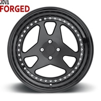Velg Aluminium Alloy 2-Piece 5x112 PCD 18-23 Inch Deep Dish Concave Lapisan Emas 40mm ET 20mm Garansi 36 Bulan