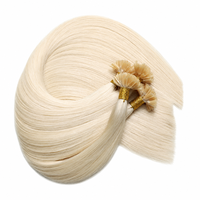 Extensions de cheveux humains Remy à pointe de kératine en forme d'escargot, pré-collées en U, double épaisseur, pointe plate, cheveux humains véritables, qualité salon, vierges, 100g