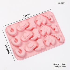 Moule en silicone thème Western Cowboy 15 cavités, formes chapeau et botte de cowboy, pour glaçons, chocolats, bonbons, savons, idéal pour fêtes, pâtisserie et loisirs créatifs - Product Image 6