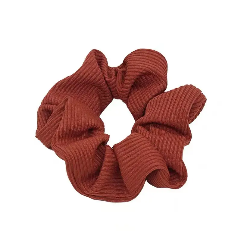 American Asian style Morandi temperament girl knitting scrunchies hair circle simple hair rope binding hair rope Scrunchies