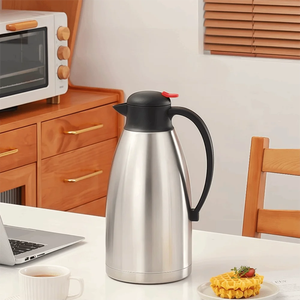 Carafe isotherme en acier inoxydable à double paroi, bouilloire isolée, anti-chute, couvercle anti-fuite, bouteille d'eau sous vide pour restaurant - Product Image 2