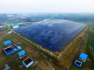 Nhà Máy Giá đào đất sản phẩm HDPE Đen geomembrane 2 mét LDPE LLDPE PVC dam lót cho bãi rác dự án - Product Image 2
