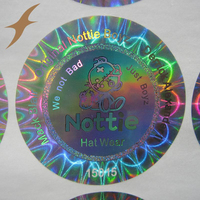 Autocollant de sécurité holographique 3D personnalisé avec impression originale, autocollant de garantie avec numéro de série