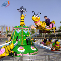 Attraction populaire de fête foraine, manège pour enfants, avion à commande manuelle, modèle Abeille, à vendre