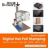 Máquina Automática de Estampagem Digital Bonedry BD-8025D para Convites de Casamento, Cartões de PVC e Caixas de Presente