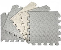Tapis de sol en mousse à texture de feuille, 60x30cm, pour la maison, la salle de sport, le studio de yoga, le crossfit, tapis d'exercice en EVA à emboîtement, coussinés, antidérapants