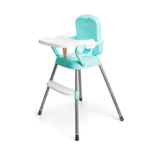 Vente en gros Chaise d'alimentation en plastique pour bébés et enfants avec plateau Chaise haute pour bébé 3 en 1