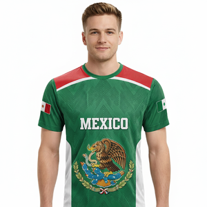 Maillot de <span class=keywords><strong>football</strong></span> du Mexique pour le Mondial 2026, maillot à col rond pour homme, maillot de <span class=keywords><strong>football</strong></span> à manches courtes - Product Image 1