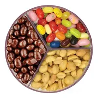 Distributeur de collations 3-en-1 - Distributeur de bonbons et de noix - Organisateur en plastique amusant pour les occasions festives
