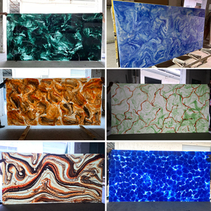 Tinh tế sang trọng tự nhiên kết cấu hổ phách quartzit slab đá mờ nhân tạo độc đáo cho dự án trang trí nội thất - Product Image 2