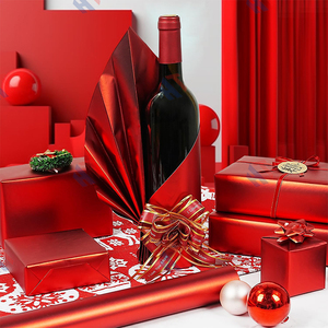 الأفضل مبيعًا فاخر مخصص نمط مطبوع الثقيلة ورقة رقائق الألومنيوم لفة ورق تغليف الهدايا - Product Image 2