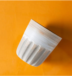 Sculpture en relief classique 200 ml en porcelaine fine concentrée, durable, écologique, sans BPA, compatible lave-vaisselle, style floral pour café et thé - Product Image 6