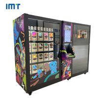 Distributeur automatique intelligent IMT en acier inoxydable avec écran tactile, 24h/24, en libre-service, pour jouets, boîtes mystères, cosmétiques et cadeaux