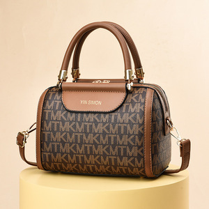 <span class=keywords><strong>2025</strong></span> của phụ nữ cao cấp giản dị PU Zip túi xách Boston Phong Cách Crossbody Vai Túi với công suất lớn thời trang mới - Product Image 2