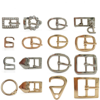 Boucles réglables de goupille de lien de matériel de courroie de chaussures de dames en métal