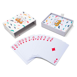 Arabia Saudita Kuwait <span class=keywords><strong>Qatar</strong></span> europeo impermeable personalizado Logo tarjetas Poker 100% plástico naipes - Product Image 3