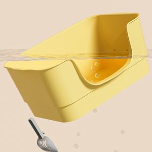Extra-Large Splash-Proof <b>Cat</b> Litter <b>Box</b> - High-Rim Jumbo Open <b>Cat</b> Toilet Factory Wholesale - Product Image 2