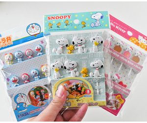 L8741 Bento Picks Customized Family Use Cute Cartoon Animal Shape Food Fruit Fork 10pcs Party Gift Mini Fork For Kids