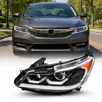 Nouvel ensemble de phares personnalisés pour Honda Accord avec projecteurs Bi LED et feux de jour WRGB contrôlés par application