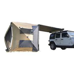 Tente de <span class=keywords><strong>camping</strong></span> portable à une seule couche pour voiture, tente de confidentialité avec fenêtre en PVC, tissu polyester, aluminium, fibre de verre, design pop-up, extérieur, 4 <span class=keywords><strong>personnes</strong></span> - Product Image 1