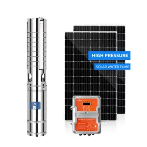 Binnenlandse Zonne-Energie Waterpomp Hogedruk Deepwell Pomp Solar Mppt Controller Boorgat Pompen