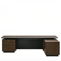 Nouveau design 2026 : Bureau de direction en L avec tiroirs pour mobilier de bureau commercial
