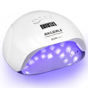 NAILGIRLS lampu kuku LED UV 150W, 4 pengaturan waktu pengering cat kuku Gel Sensor otomatis untuk penggunaan Rumah & Salon