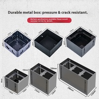 FUPAI universel en acier noir prise de terre boîte inférieure IP65 niveau de Protection anticorrosion Cassette Base prise