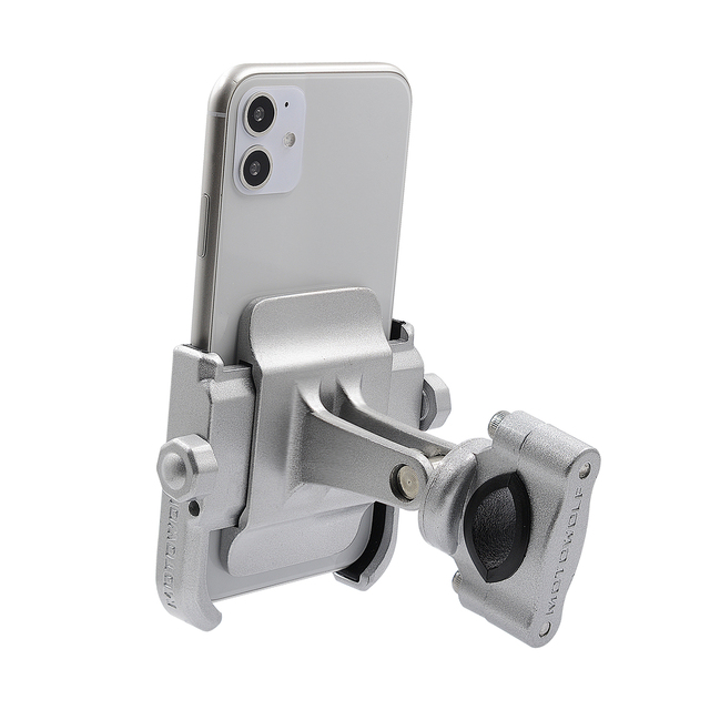 Bicycle Riding Navigation Mobile Phone Holder Motorcycle Mounted Aluminum Alloy Bracket 360° Rotating Telescopic Bracket