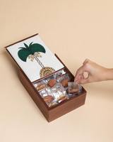 Boîte à bonbons carrée en bois et tissu brodé, pour la Saint-Valentin, les mariages, l'emballage alimentaire, le Ramadan, boîte à dattes brodée, cadeau, rangement