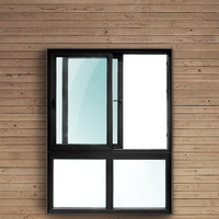 Fenêtre coulissante horizontale en PVC personnalisée, étanche, écoénergétique, insonorisée, en plastique, sur mesure