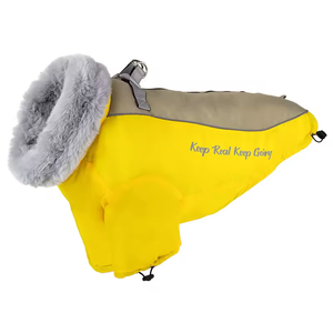Customizable Pet <b>Clothes</b> With Wool Thickened Windproof Waterproof <b>Dog</b> Clothing Reflective Medium and Large <b>Dog</b> Pet Quilted Coat - Product Image 3