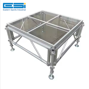 ESI Plataforma de Escenario de Vidrio Portátil Personalizable Aluminio Fácil Montaje para Bodas Truss Displays - Product Image 1
