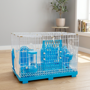 Jaula para Mascotas de Interior 610-MR, Diseño Taiwanés, para Conejos/Animales Pequeños, Construcción de Metal y Plástico, Bandeja de Plástico Incluida - Product Image 2