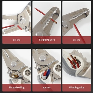 Customized stainless steel multi-purpose wire stripper electrician special cable stripping wire winding necessary clamp <b>tools</b> - Product Image 2