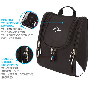 Organizzatore <span class=keywords><strong>da</strong></span> viaggio per borsa cosmetica per trucco resistente all'acqua per accessori con gancio per <span class=keywords><strong>appendere</strong></span> borsa <span class=keywords><strong>da</strong></span> toilette <span class=keywords><strong>da</strong></span> viaggio appesa - Product Image 5