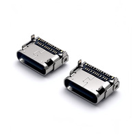 Fabricant OEM Échantillons gratuits pris en charge Bon prix Personnalisable USB Type-C 24 Broches Femelle SMT Monté Top PCB 6.75mm Connecteur