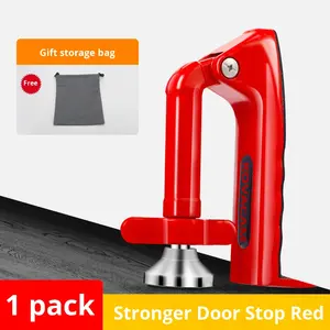 Dispositif anti-effraction pour porte, installation manuelle, butée supérieure, idéal pour les hôtels, maisons et les jeunes filles vivant seules - Product Image 5