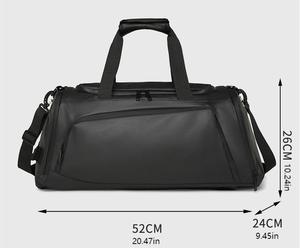 Sac à dos de sport en PU de haute qualité, grande capacité, double épaule, séparation sec/humide, design géométrique, <span class=keywords><strong>fermeture</strong></span> éclair pour l'entraînement au yoga - Product Image 1