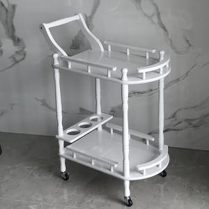 <span class=keywords><strong>Carrello</strong></span> di Servizio Mobile a Due Piani in Legno Moderno ed Ecologico per Saloni di Bellezza, Hotel e Ristoranti, Uso Domestico - Product Image 6