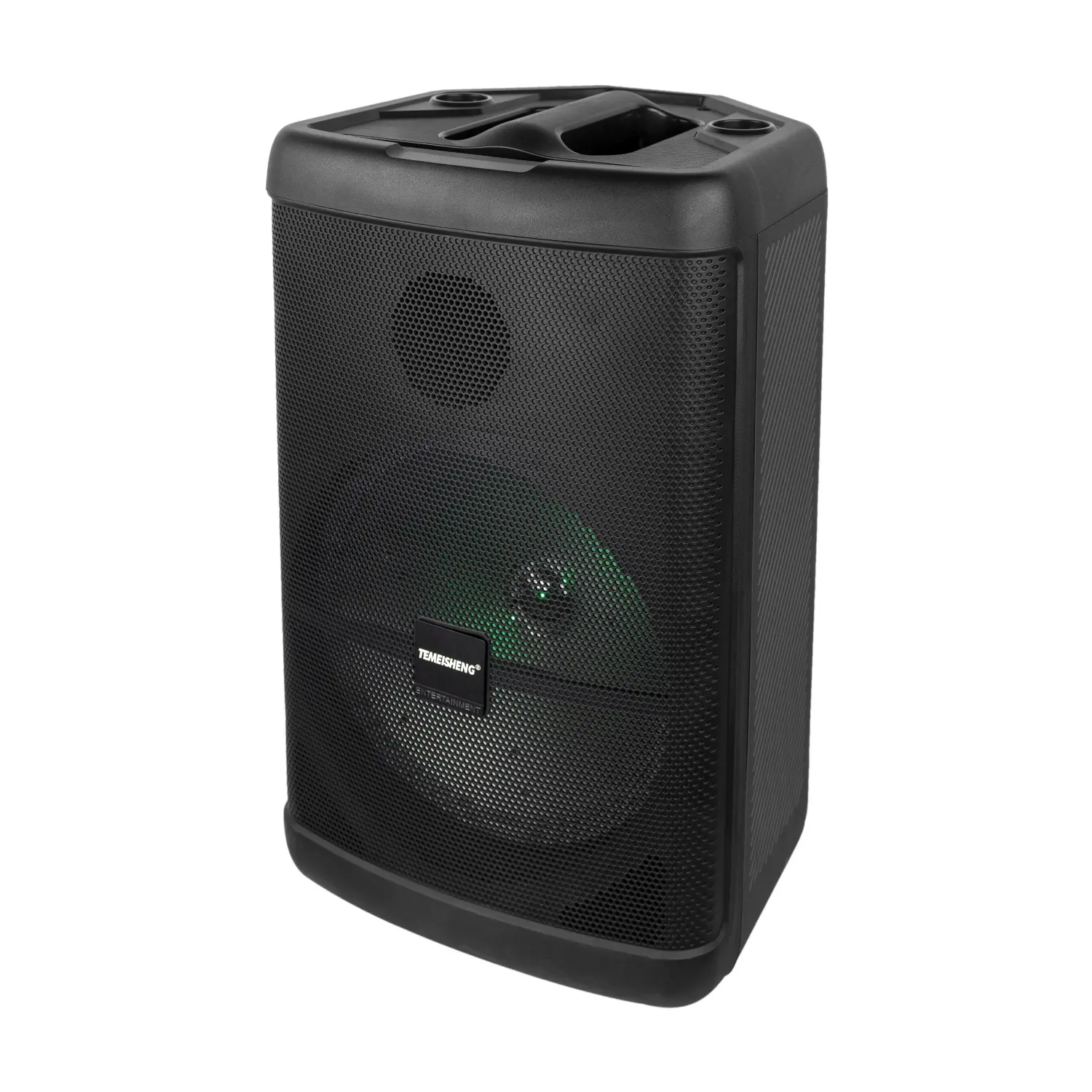 8-inch 2-Way Portatile PA Speaker con Built-in Batteria Ricaricabile, 1 Wired Mic, Bluetooth, USB, lettore di Schede SD, HA CONDOTTO LA Luce