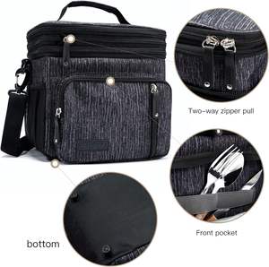 Échantillon gratuit Grand sac isotherme pique-nique isotherme avec glacière 30L pour le transport des aliments pour le shopping et les voyages - Product Image 6