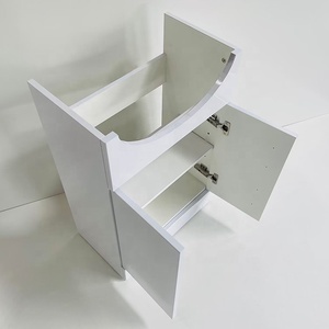 PTB moderne 550 brillant blanc <span class=keywords><strong>deux</strong></span> portes monté au sol <span class=keywords><strong>salle</strong></span> <span class=keywords><strong>de</strong></span> <span class=keywords><strong>bain</strong></span> lavabo armoire vanités meubles - Product Image 6