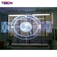 5000cd P3.91-7.81 Transparentes LED-Display Hohe Transparenz (80%) Vollfarbiger SMD LED-Bildschirm für Einkaufszentren oder Hotellobby