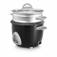 Cuisinière à riz électrique numérique en acier inoxydable de 0,6 L / 1,0 L / 1,5 L pour une cuisson rapide, pour un usage domestique en cuisine, avec tasse doseuse